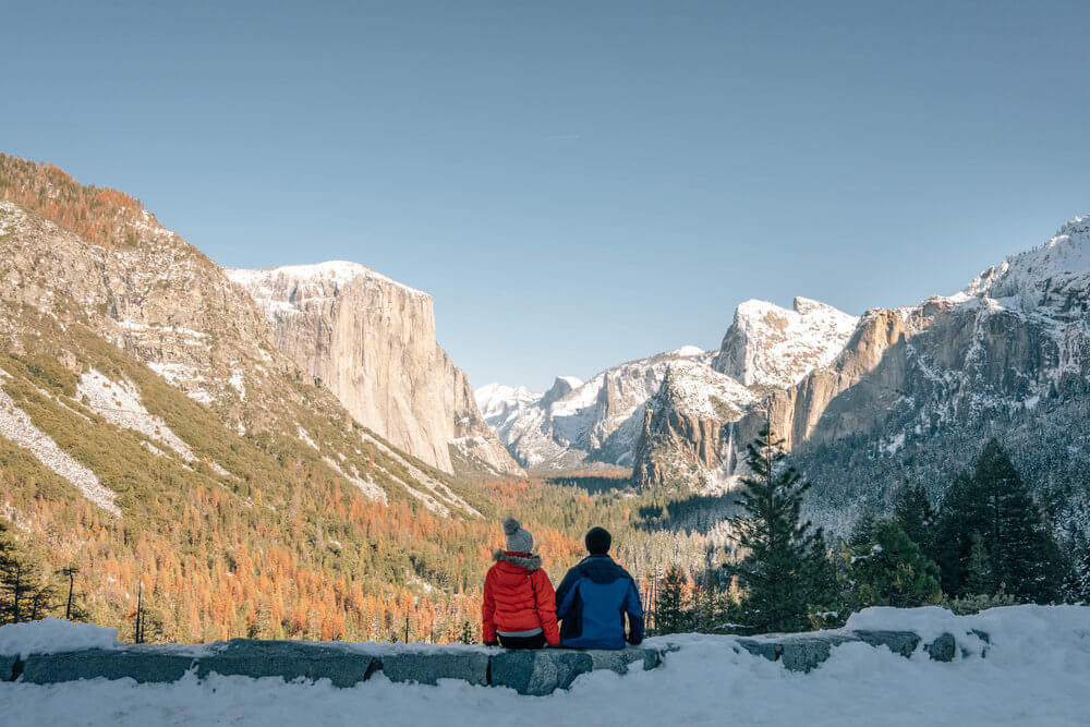 inverno na califórnia parque nacional yosemite